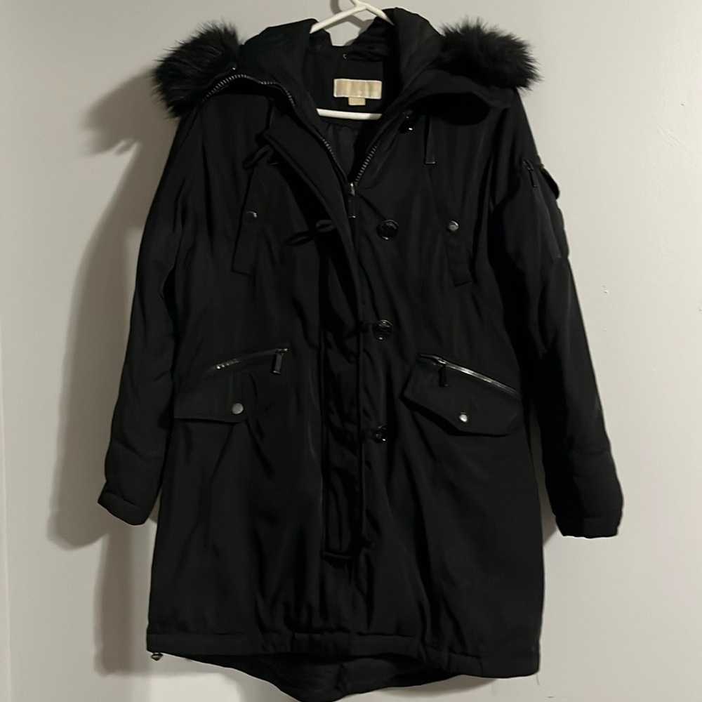 Black Michael Kors down coat
